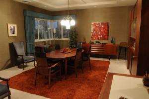 Mad Men Dining Room Grass Cloth